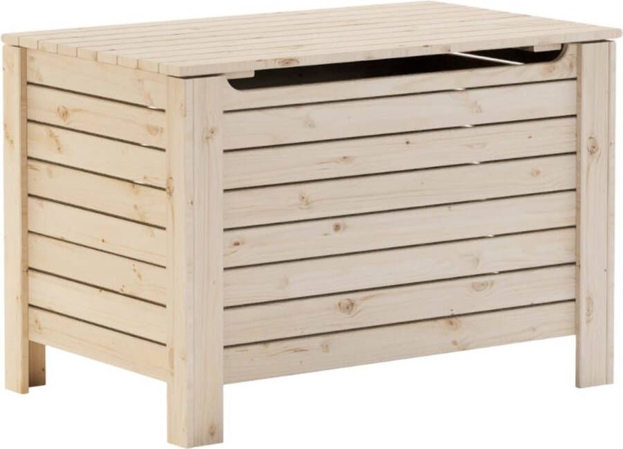 VidaXL Opbergbox met deksel RANA 100x49x54 cm massief grenenhout