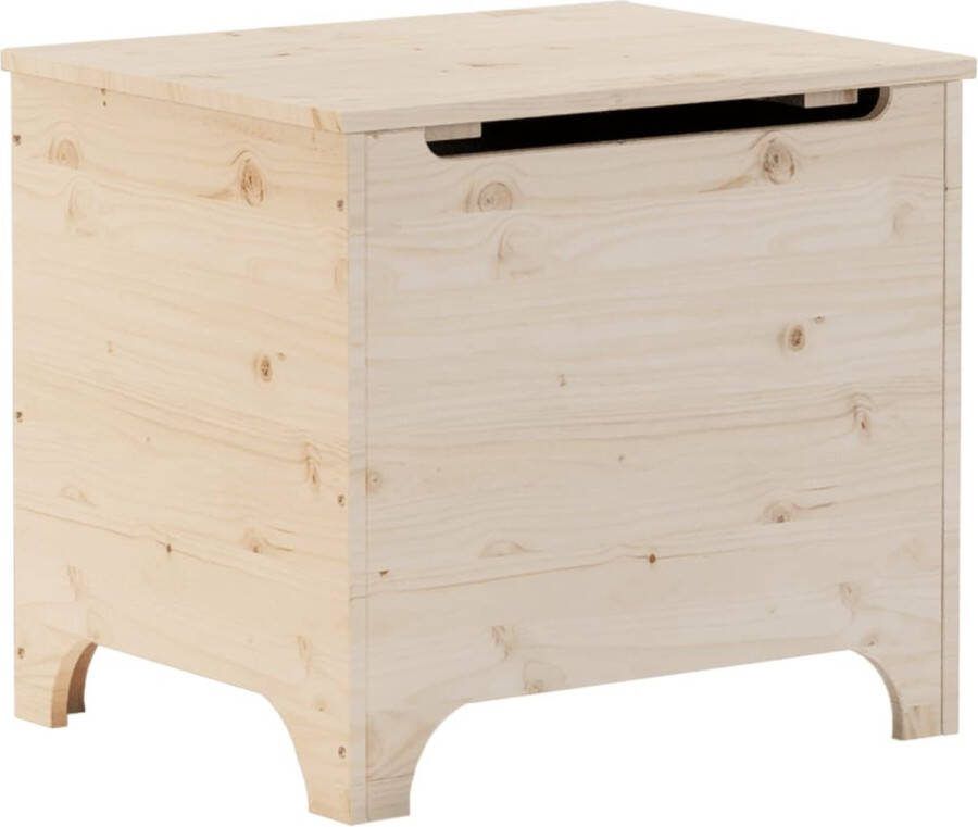 VidaXL Opbergbox met deksel RANA 60x49x54 cm massief grenenhout