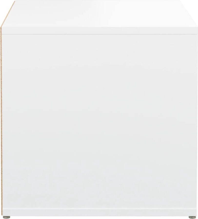 VidaXL -Opbergbox-met-lade-40 5x40x40-cm-bewerkt-hout-grijs-sonoma-eik
