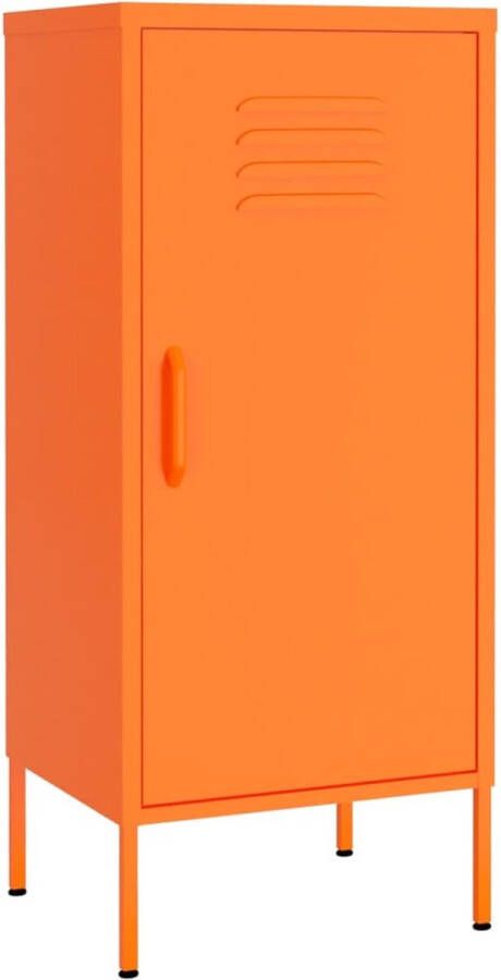 VidaXL -Opbergkast-42 5x35x101 5-cm-staal-oranje