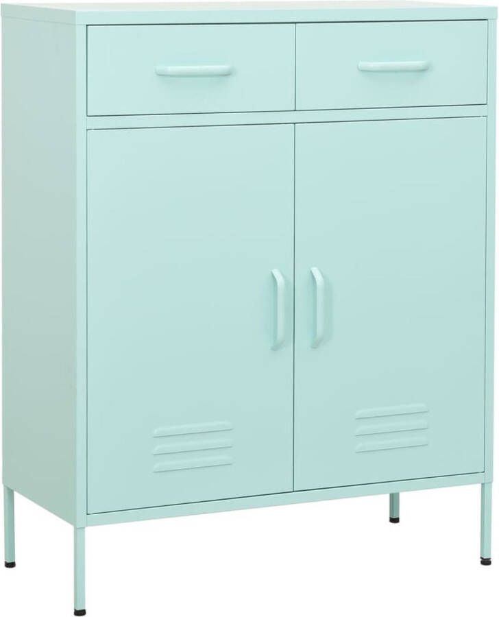 VidaXL -Opbergkast-80x35x101 5-cm-staal-mint