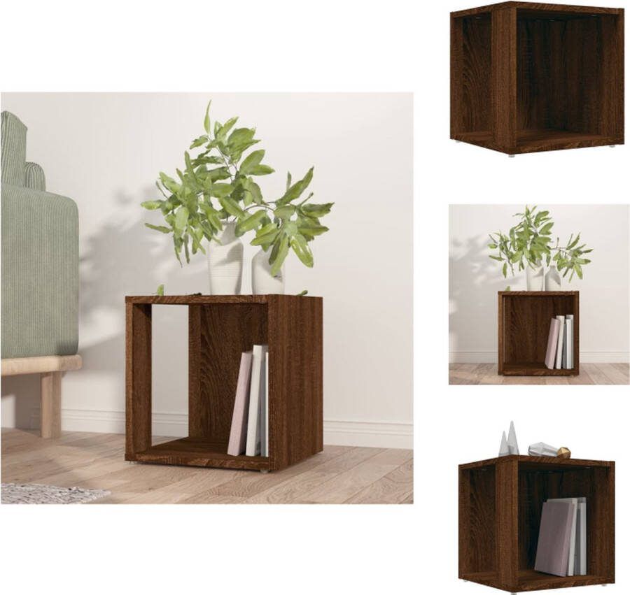 VidaXL Opbergkast Bruineiken 33 x 33 x 34.5 cm Hoekkast Tafel