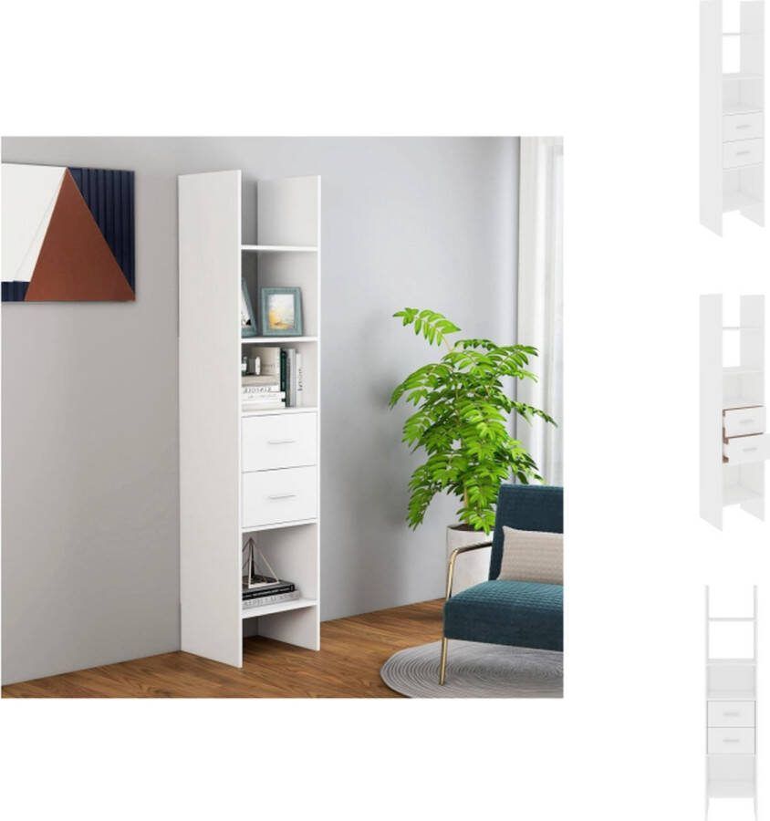 VidaXL Opbergkast Wit 40 x 35 x 180 cm Stevig en duurzaam Kast