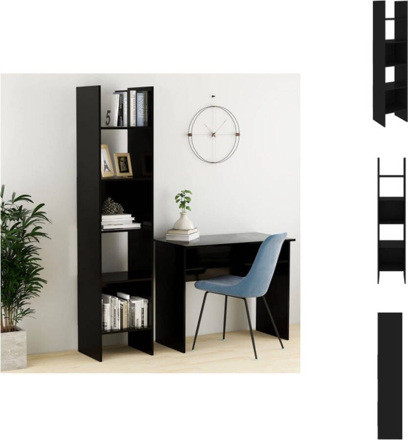 VidaXL Opbergkast Zwart 40 x 35 x 180 cm Stevig en duurzaam-meubel Kast