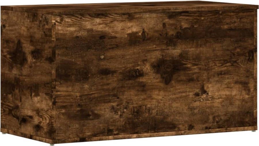 VidaXL -Opbergkist-84x42x46-cm-bewerkt-hout-gerookt-eikenkleurig