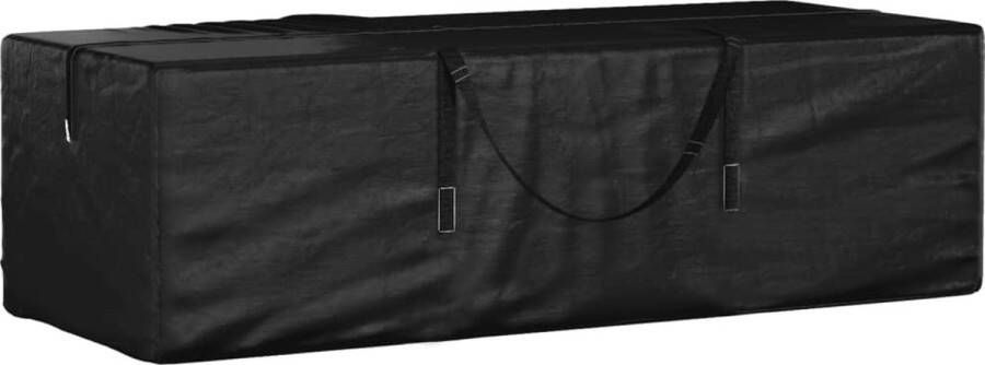 VidaXL -Opbergtas-voor-tuinkussens-135x40x55-cm-polyetheen-zwart