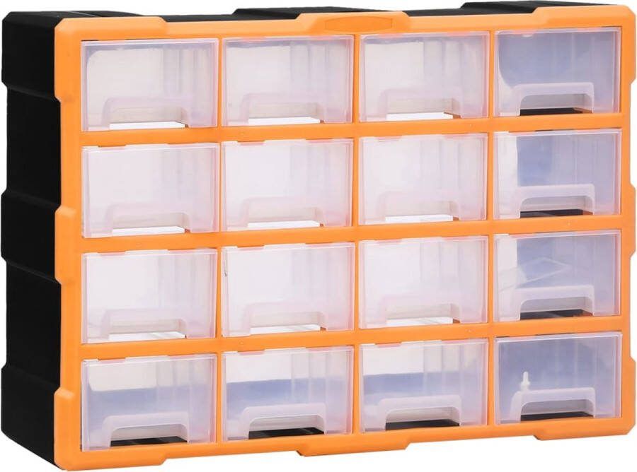 VidaXL -Organiser-met-16-medium-lades-52x16x37-cm