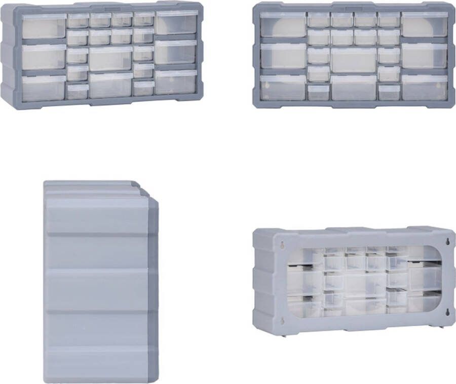 VidaXL Organiser met 22 lades 49x16x25-5 cm Organiser Organisers Lade Organiser Lade Organisers