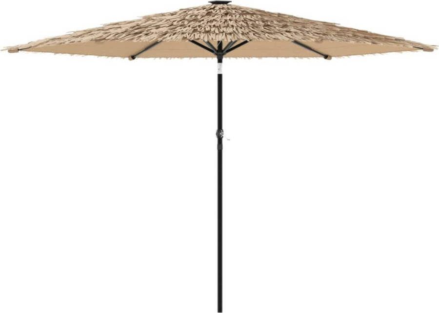 VidaXL Parasol met stalen paal 288x288x225 cm bruin