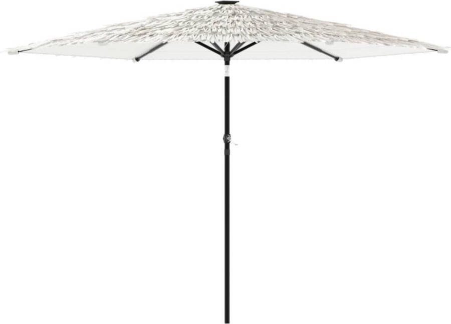 VidaXL Parasol met stalen paal 288x288x225 cm wit