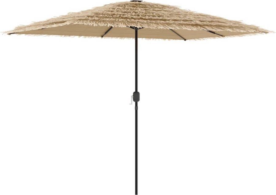 VidaXL Parasol met stalen paal 300x200x250 cm bruin