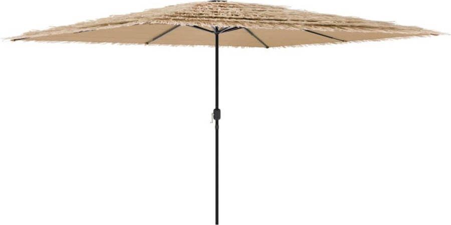 VidaXL Parasol met stalen paal 388x388x248 cm bruin