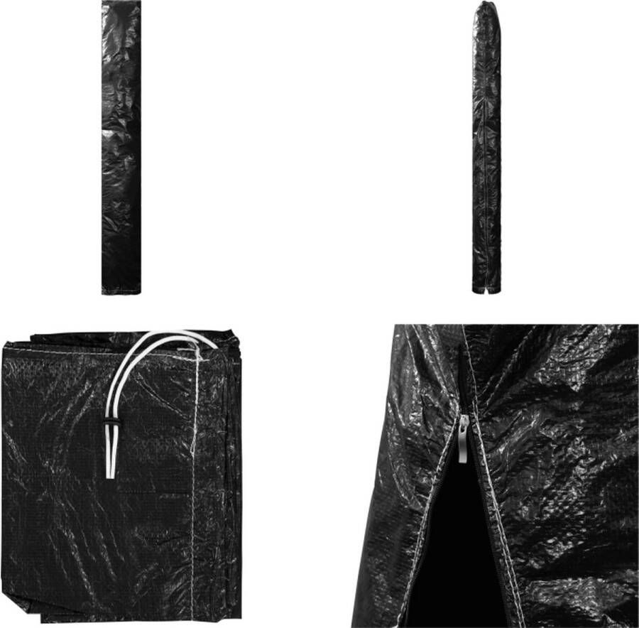 VidaXL Parasolhoes met rits 200 cm PE Parasolhoes Parasolhoezen Parasol Hoes Parasol Hoezen