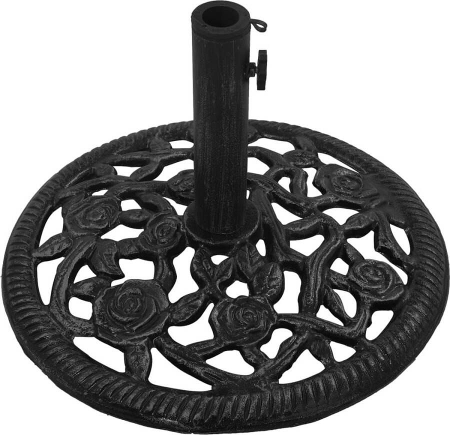 VidaXL -Parasolvoet-44x44x31-cm-gietijzer-groen