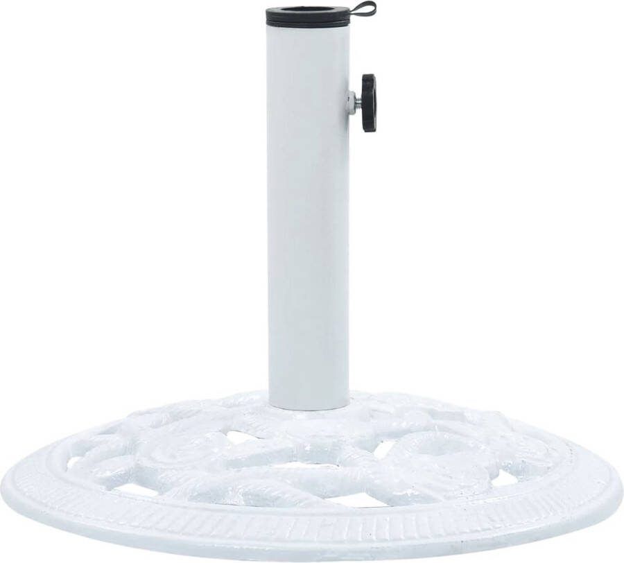 VIDAXL parasolvoet rond 9kg 40cm gietijzer wit