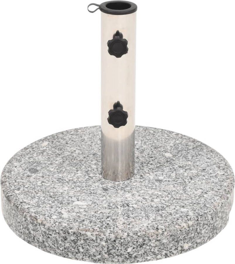 VidaXL -Parasolvoet-rond-20-kg-graniet