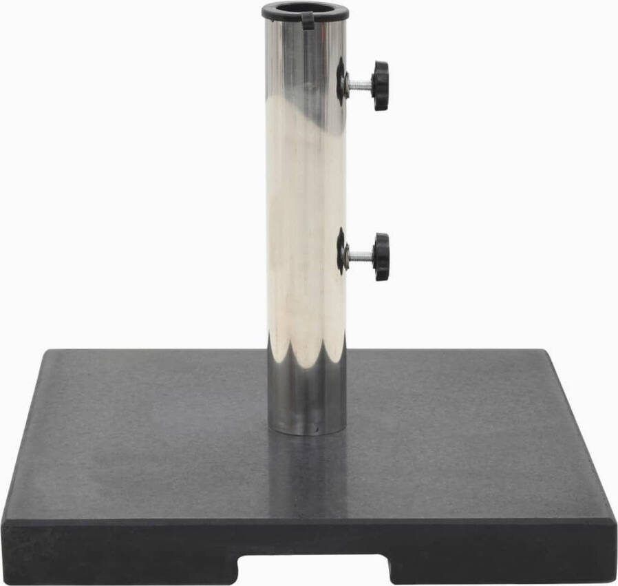 VidaXL -Parasolvoet-vierkant-20-kg-graniet-zwart