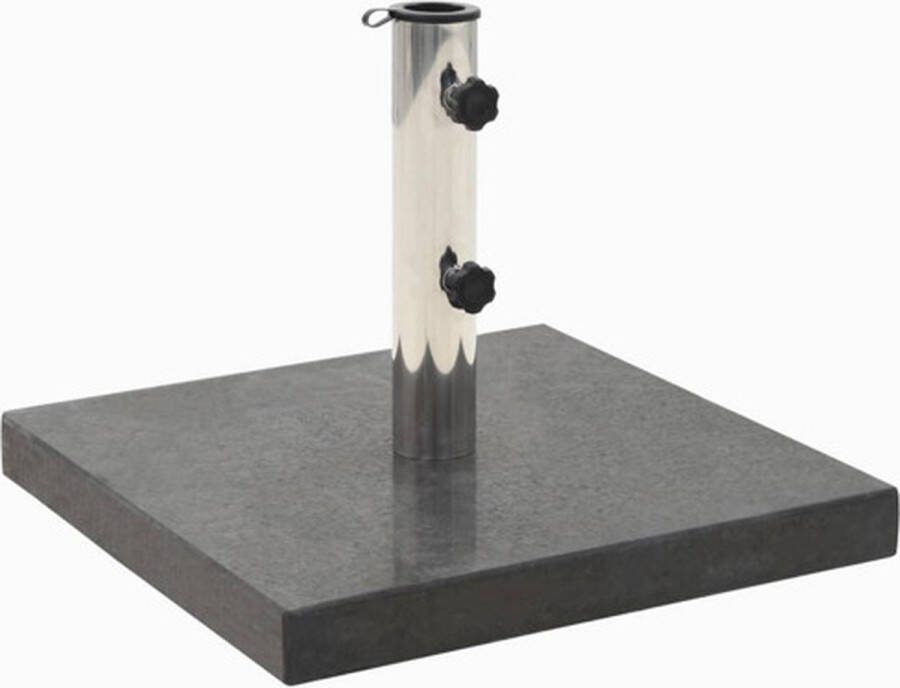VidaXL Parasolvoet vierkant 28 5 kg graniet zwart