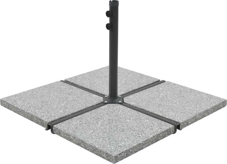 VidaXL -Parasolvoetplaat-vierkant-25-kg-graniet-grijs