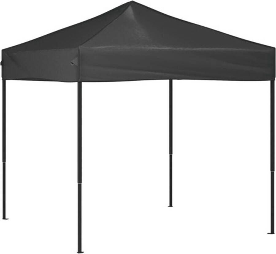 VidaXL Partytent inklapbaar 2x2 m antracietkleurig