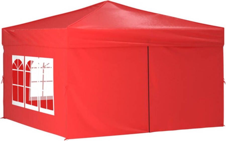 VidaXL -Partytent-inklapbaar-met-zijwanden-3x3-m-rood