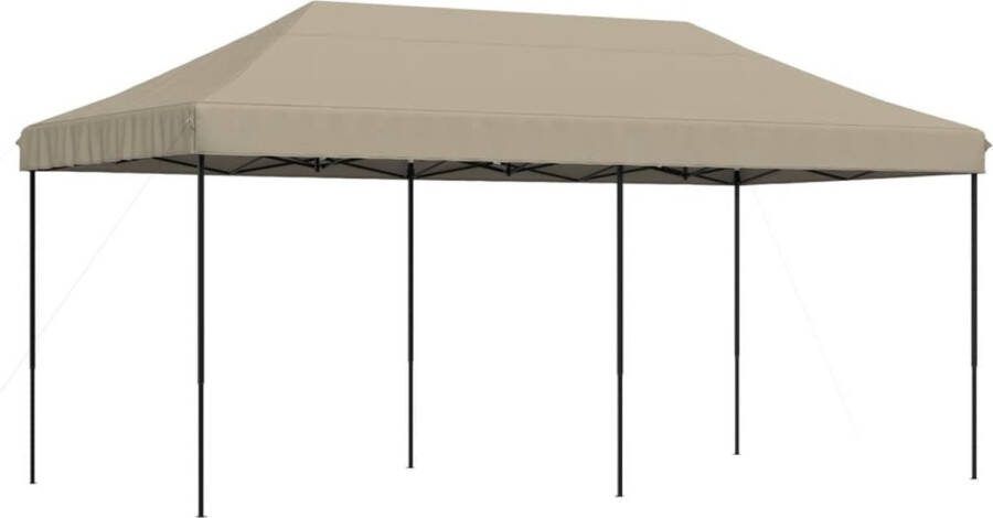 VidaXL Partytent inklapbaar pop-up 580x292x315 cm taupe