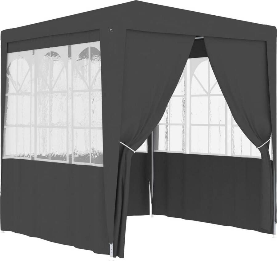 VidaXL -Partytent-met-wanden-professioneel-90-g m²-2 5x2 5-m-antraciet