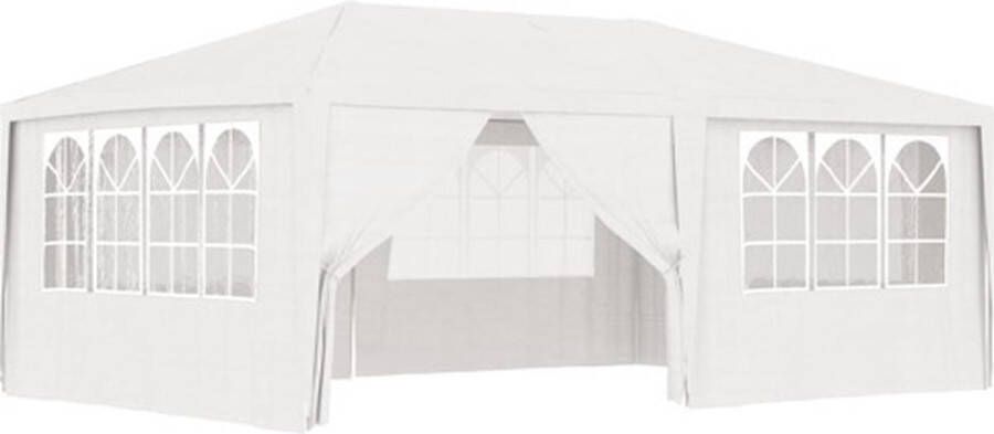 VidaXL -Partytent-met-zijwanden-professioneel-90-g m²-4x6-m-wit