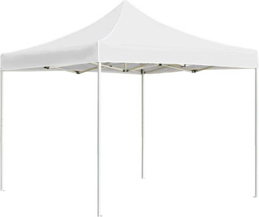 VidaXL Partytent professioneel inklapbaar 2x2 m aluminium wit