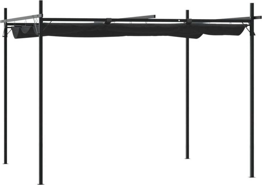VidaXL -Pergola-met-uitschuifbaar-dak-295x292x230-antracietkleurig