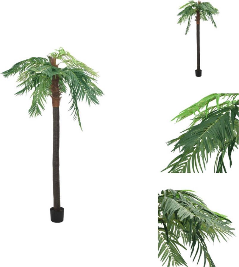 VidaXL Phoenixpalm Kunstdadelpalm 295-305 cm Realistisch en onderhoudsvrij Kunstplant