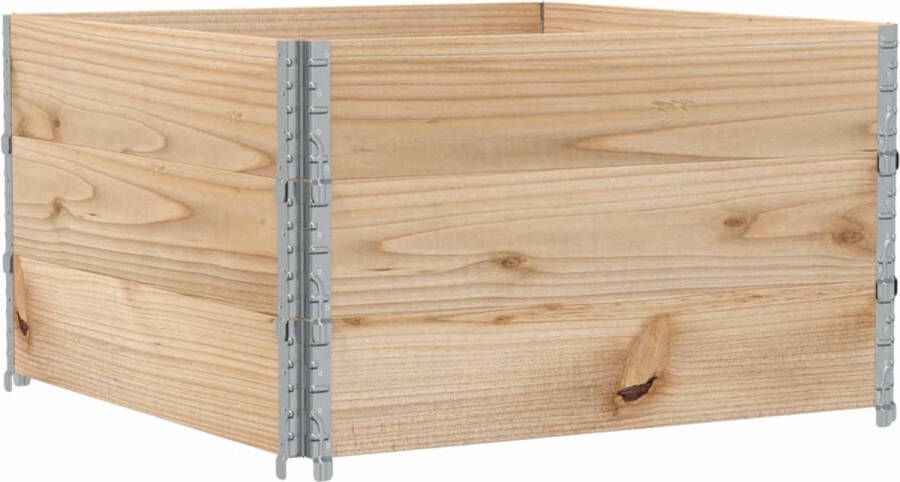 VidaXL Plantenbak 100x100 cm massief grenenhout