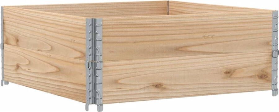 VidaXL Plantenbak 100x100 cm massief grenenhout