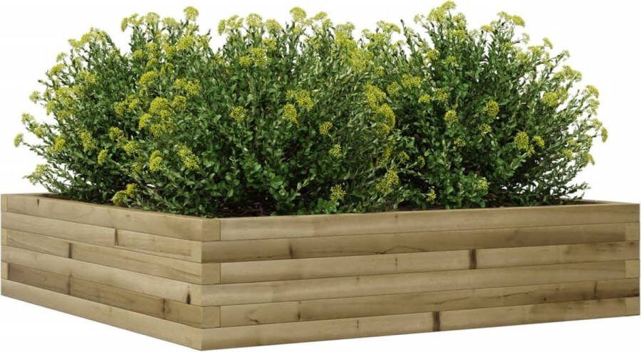 VidaXL Plantenbak 100x100x23 cm geïmpregneerd grenenhout