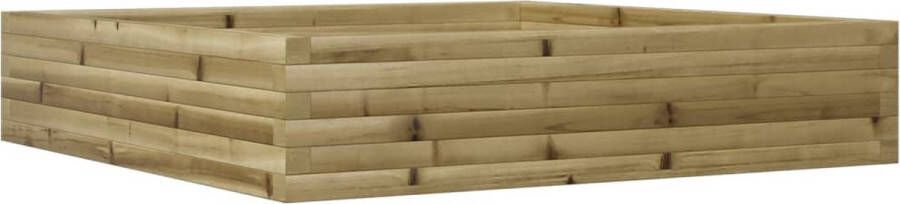 VidaXL Plantenbak 110x110x23 cm geïmpregneerd grenenhout