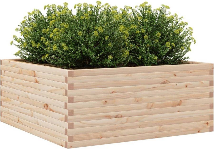 VidaXL Plantenbak 110x110x46 cm massief grenenhout