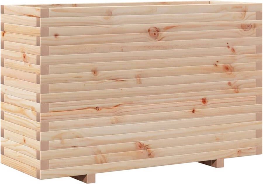 VidaXL Plantenbak 110x40x72 5 cm massief grenenhout