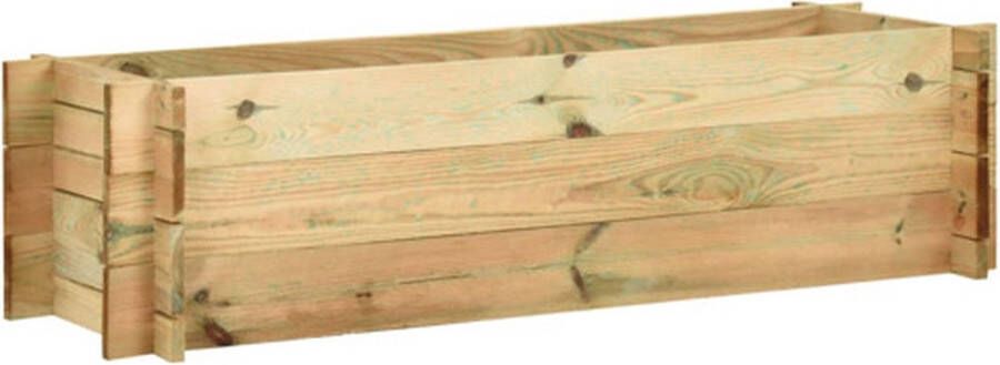 VidaXL Plantenbak 120 cm FSC geïmpregneerd grenenhout