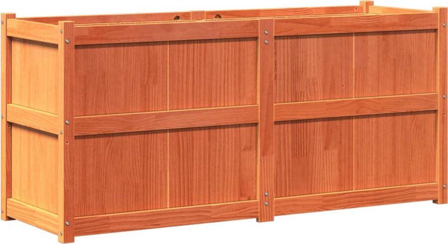 VidaXL Plantenbak 150x50x70 cm massief grenenhout wasbruin