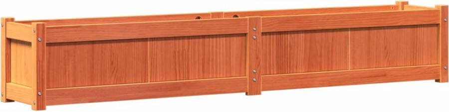 VidaXL Plantenbak 180x31x31 cm massief grenenhout wasbruin