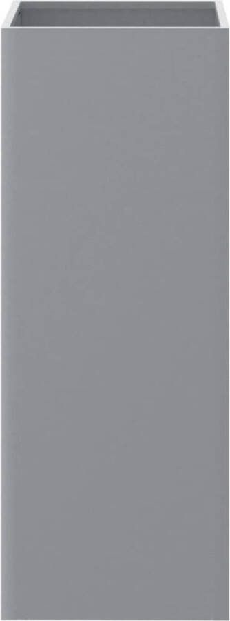 VidaXL Plantenbak 32x29x75 cm gegalvaniseerd staal zilverkleurig