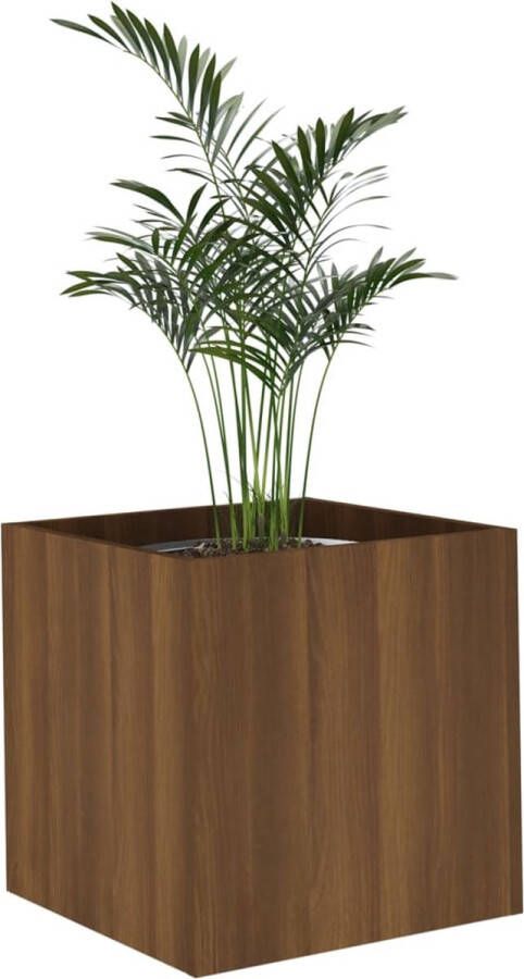 VidaXL -Plantenbak-40x40x40-cm-bewerkt-hout-bruineiken