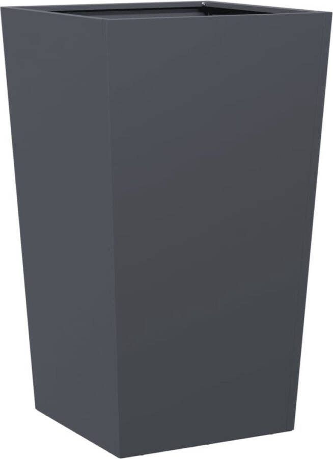 VidaXL Plantenbak 45x45x75 cm staal antracietkleurig