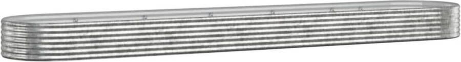 VidaXL -Plantenbak-507x100x36-cm-gepoedercoat-staal-zilverkleurig