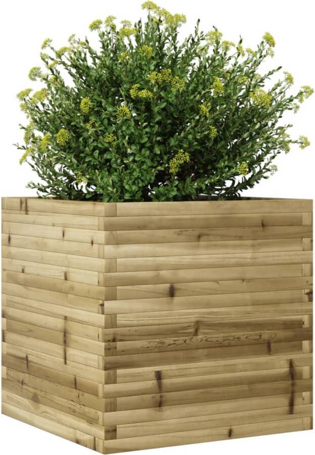 VidaXL Plantenbak 70x70x68 5 cm geïmpregneerd grenenhout