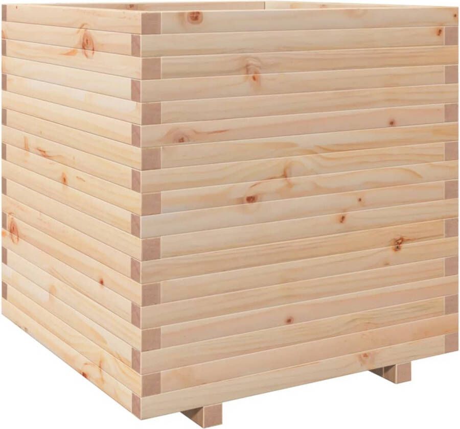 VidaXL Plantenbak 70x70x72 5 cm massief grenenhout