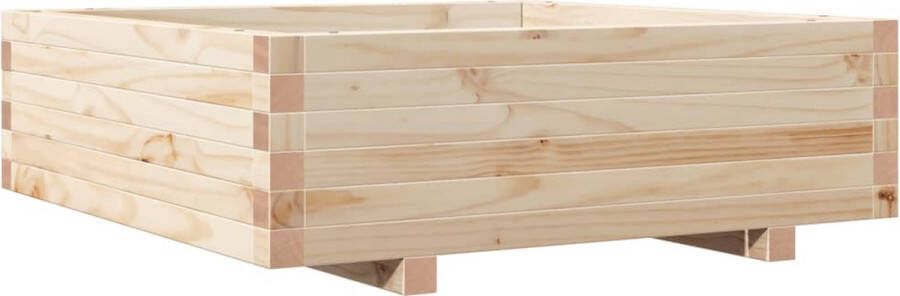 VidaXL Plantenbak 80x80x26 5 cm massief grenenhout