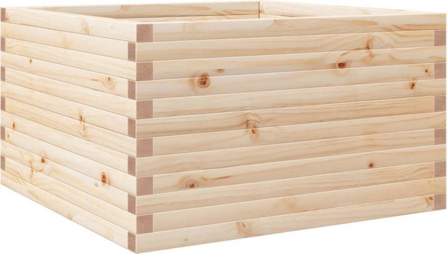 VidaXL Plantenbak 80x80x46 cm massief grenenhout