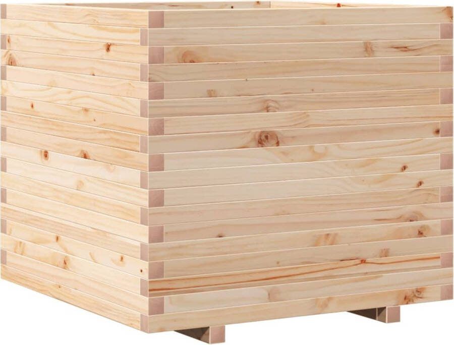 VidaXL Plantenbak 80x80x72 cm massief grenenhout