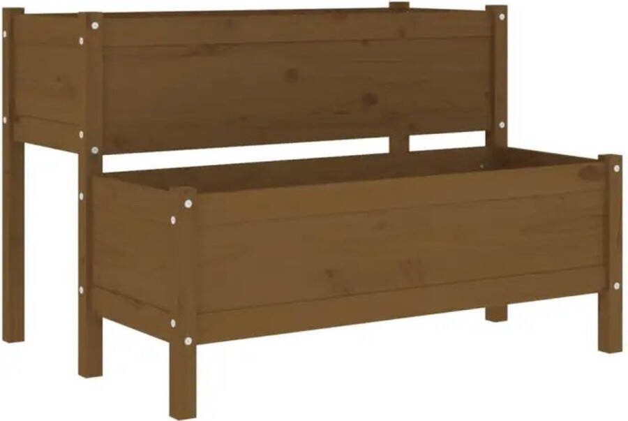 VidaXL -Plantenbak-84 5x84x75-cm-massief-grenenhout-grijs